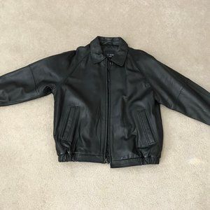 Vintage Leather Jacket Bill Blass Size L